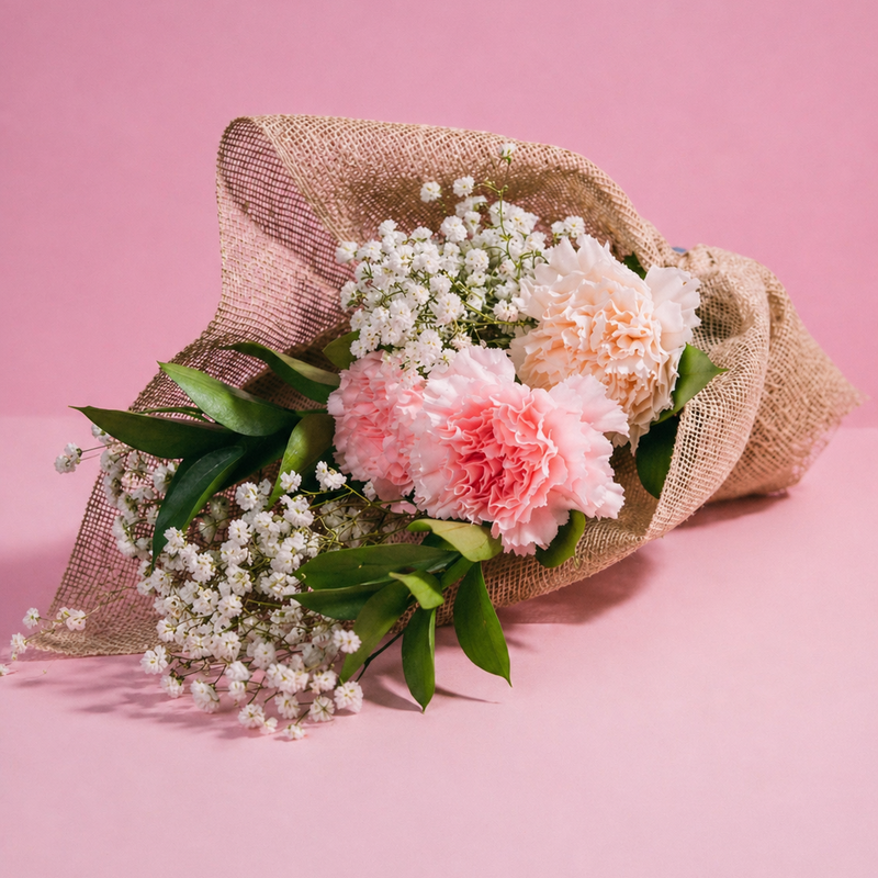Carnations & Gypsophila