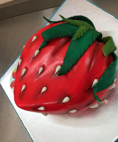 Giant Strawberry Cake