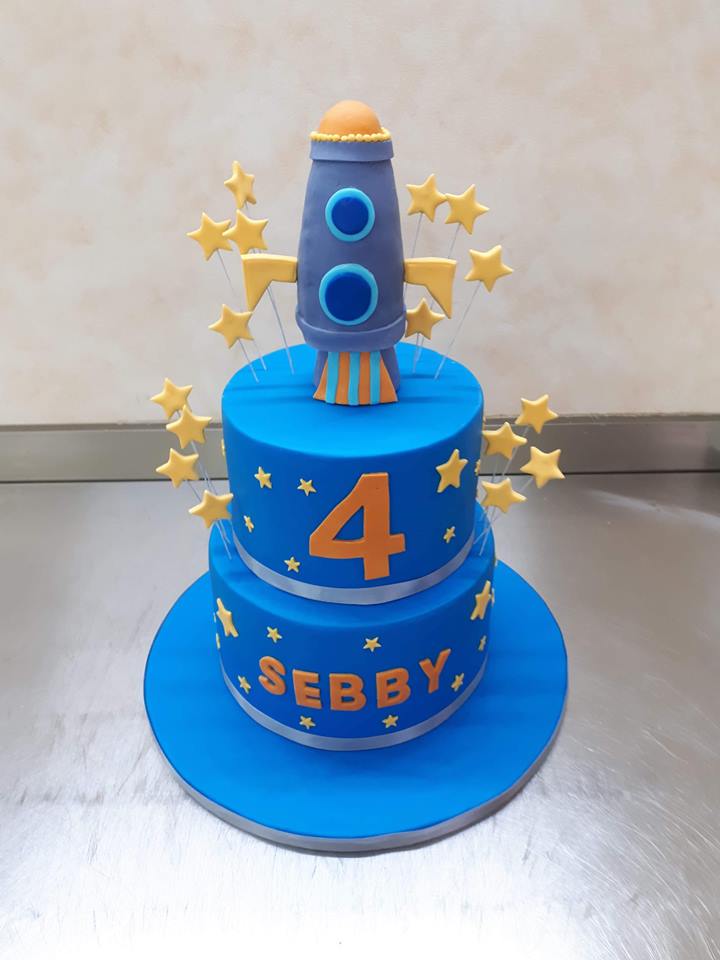 Space Rocket Birthday Cake