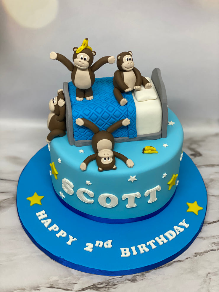 Monkey themed Birthday Cake