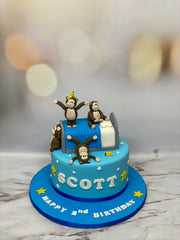 Monkey themed Birthday Cake