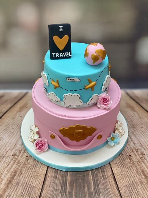 Travel Themed Cake